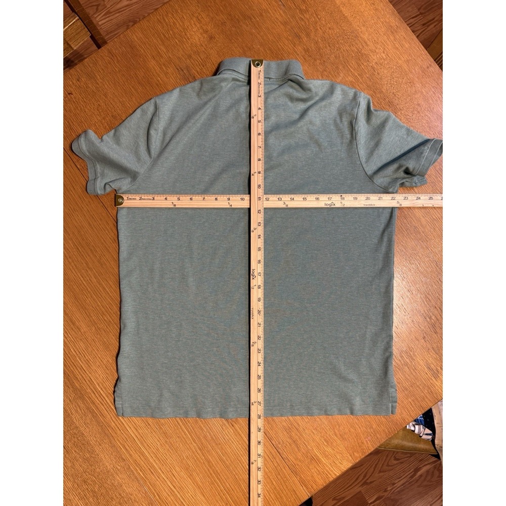 Polo Ralph Lauren Polo Shirt L Classic Fit Green Blue Pony Cotton Golf Preppy - Picture 7 of 8